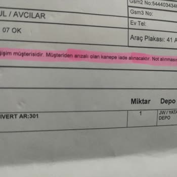 Kusurlu Koltuklar Ve Yetersiz Müşteri Hizmeti