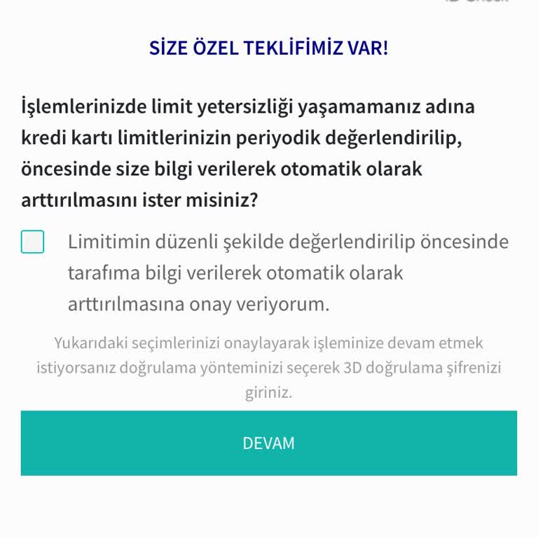 Garanti Bankası'nın Zorunlu Limit Artışı Engeli