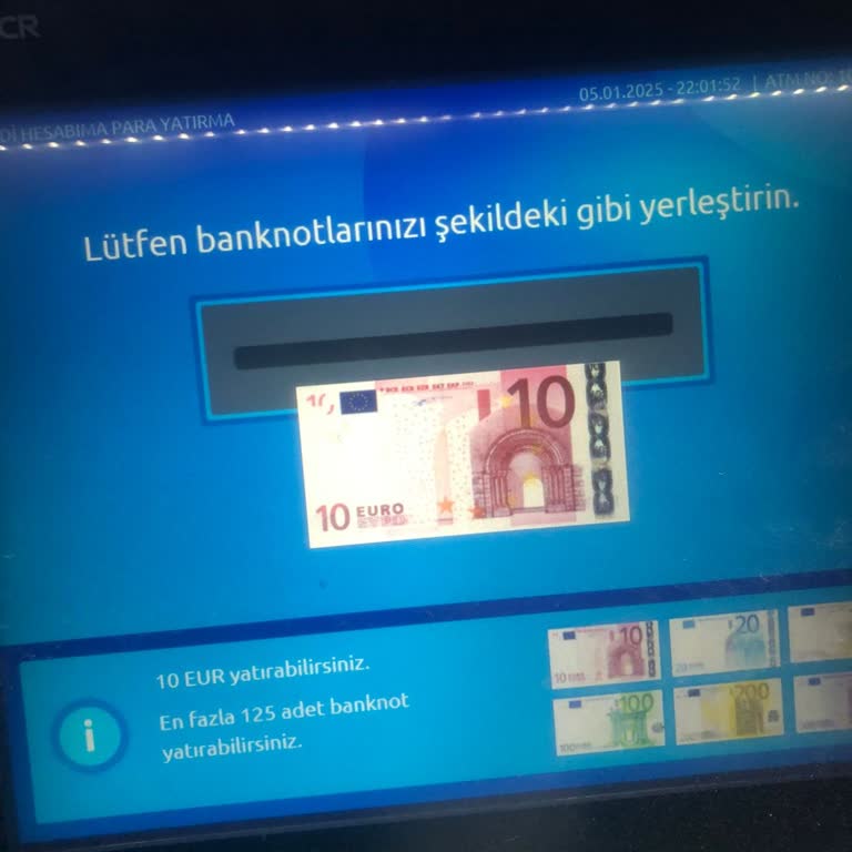 YKB ATM'lerinde Para Yatırma Sorunu
