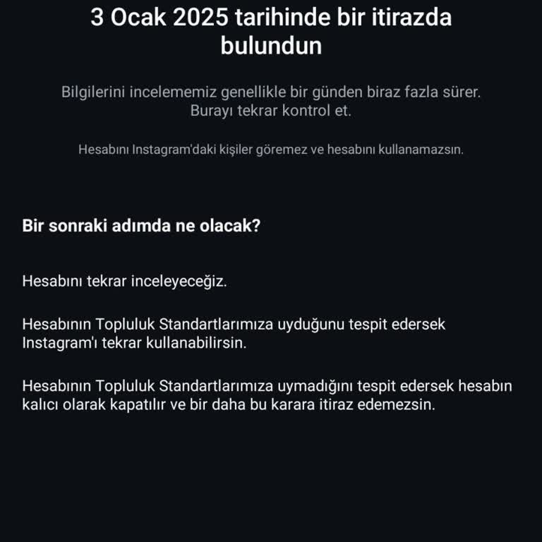 Instagram Hesabım Neden Hala Kapalı?