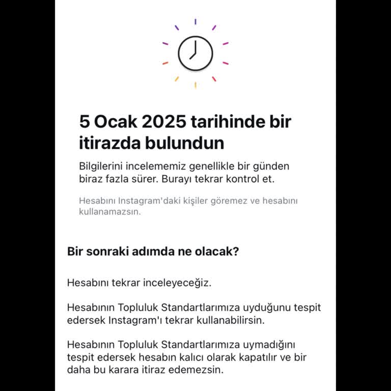 Instagram Haksız Hesap Askıya Alınması