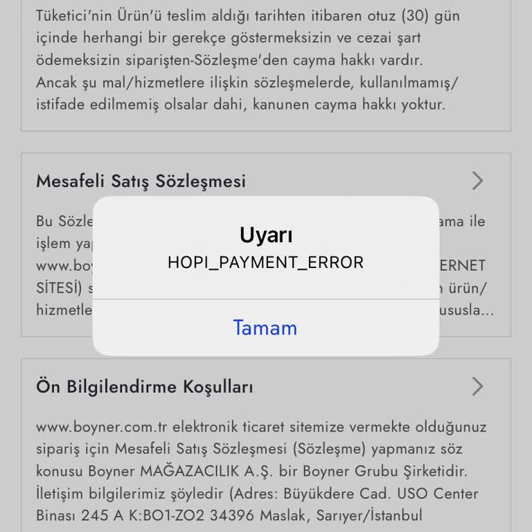 Boyner Online Alışverişte Gift Card Ödeme Sorunu