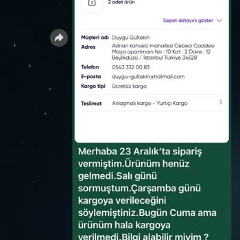 Sipariş Verildi Ama Ürünler Hala Ortada Yok