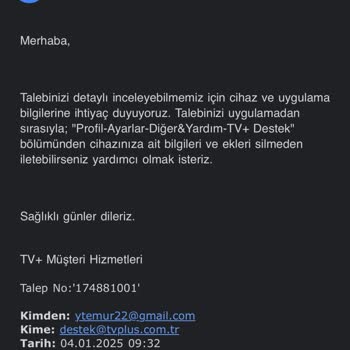 TV Plus Abonelik Sorunu Ve Müşteri Hizmetleri Desteği Eksikliği