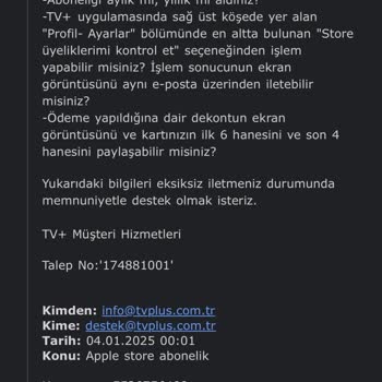 TV Plus Abonelik Sorunu Ve Müşteri Hizmetleri Desteği Eksikliği