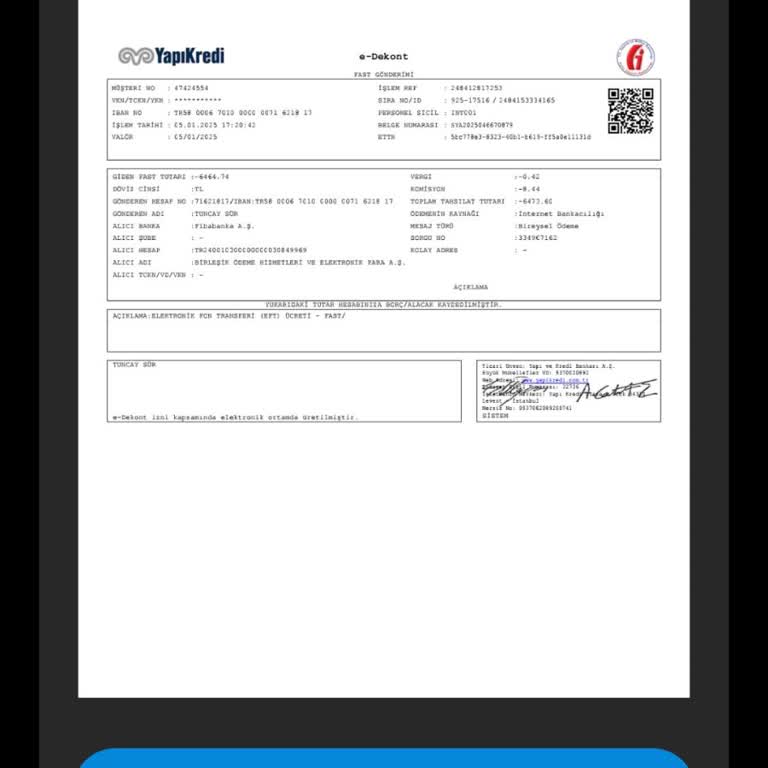 EFT Ödemesi Zip Hesabına Geçmedi