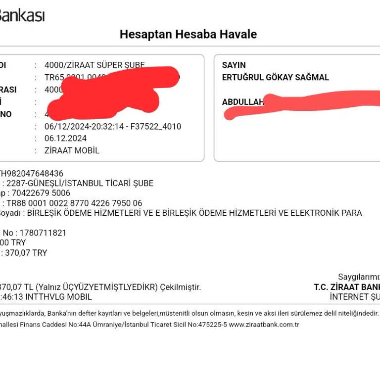 Eksik Referans Numarası Nedeniyle Yansımayan Para