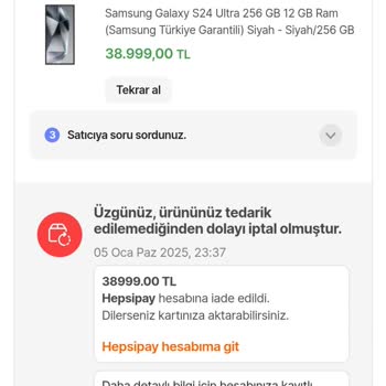 Hepsiburada'da Sipariş İptali Ve Gizlilik İhlali Mağduriyeti