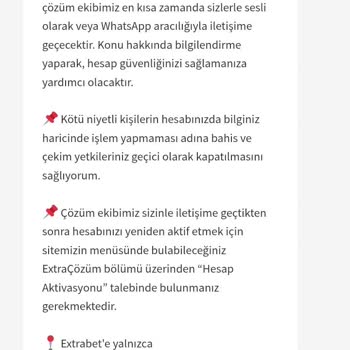 Extrabet Bahis Sitesinde Haksız Bakiye Silinmesi