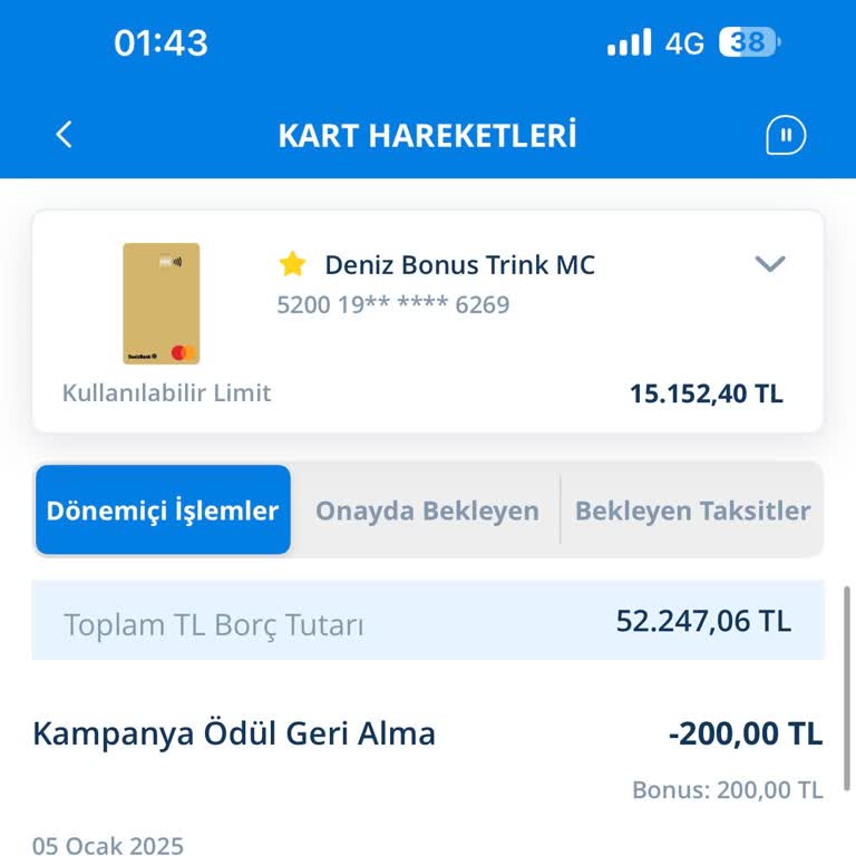 Bonuslarım Silindi Ve Borç Olarak Yansıtıldı