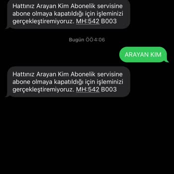 Vodafone Abonelik Servisi Sorunu