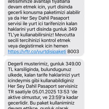 Yurt Dışı İnternet Ücreti Yanlış Faturalandırma Sorunu