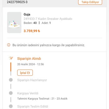FLO Mağazasında Sipariş Edilen Ayakkabının Teslim Edilmemesi