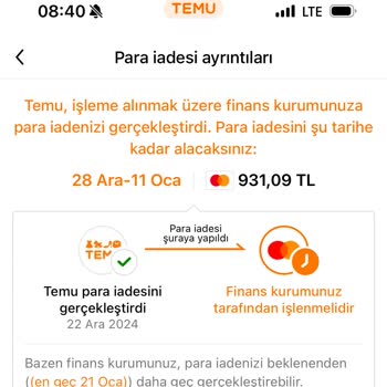 İptal Edilen Siparişin İadesi Neden Gecikti?