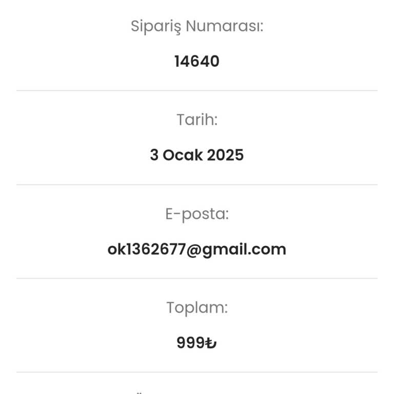 Sipariş Verdim, Ne Ürün Var Ne Yanıt