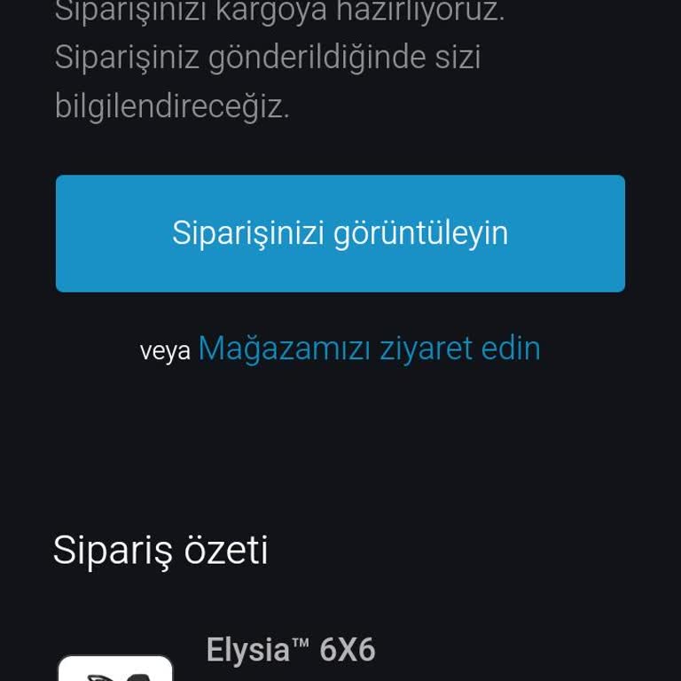 Elysia Sitesinde Yanıtsız Kalan Sipariş