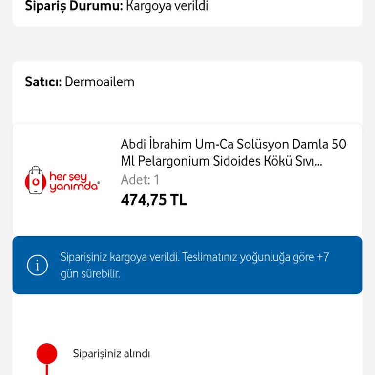Vodafone Yanımda Uygulamasıyla Kayıp Sipariş Sorunu
