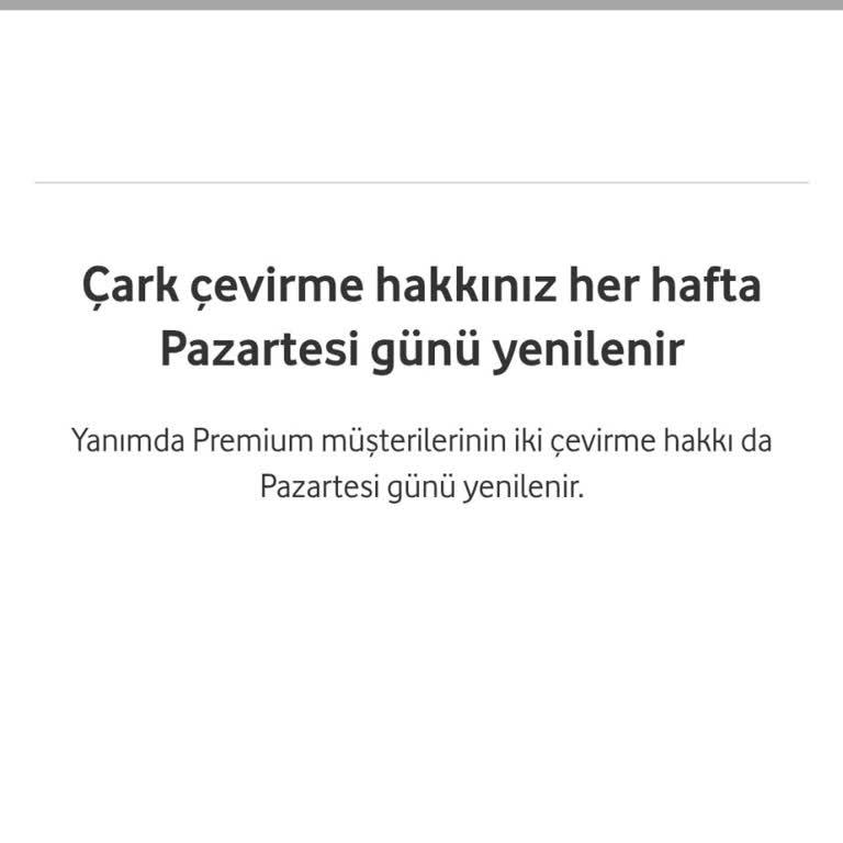 Vodafone'un Hediye Çarkı Aldatmacası