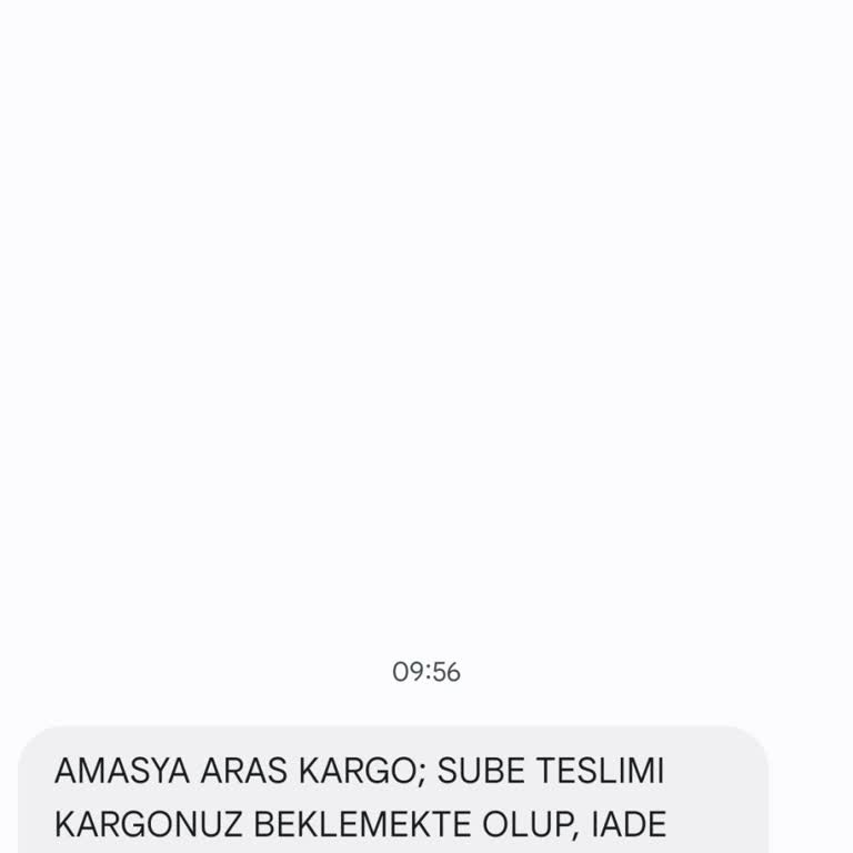 Amasya Aras Kargo Teslimat Sorunu Ve Mağduriyet