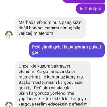 Yanlış Sipariş Ve İletişim Sorunu