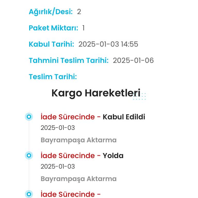 Kargoist İle İletişimsizlik Sorunu