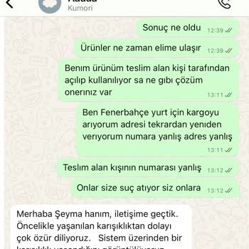 Yanlış Adrese Teslimat Ve İletişim Sorunları