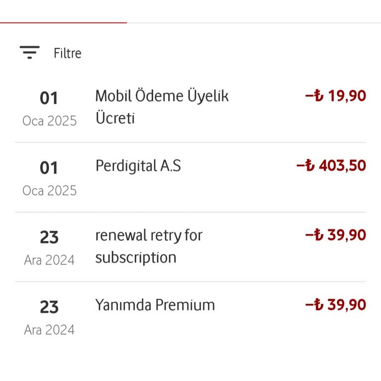 Vodafone Faturasında İzinsiz Mobil Ödeme Kesintisi