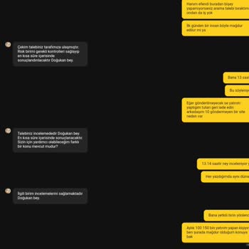 Geri Dönüş Yapılmayan Çekim Talebi