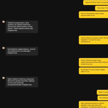 Geri Dönüş Yapılmayan Çekim Talebi