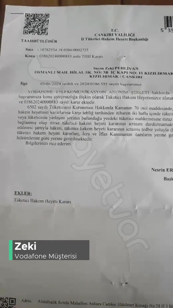 Vodafone Tarafından Mağdurum! videonun kapak resmi