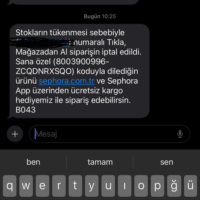 Sephora'da Stokta Olmayan Ürün Satışı Sorunu