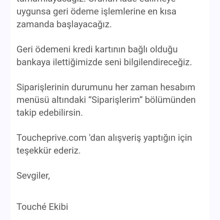 İade Sürecinde Bilgilendirme Eksikliği