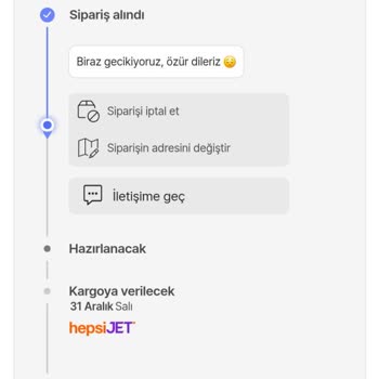 Stokta Var Olan Ürün Gönderilmiyor!