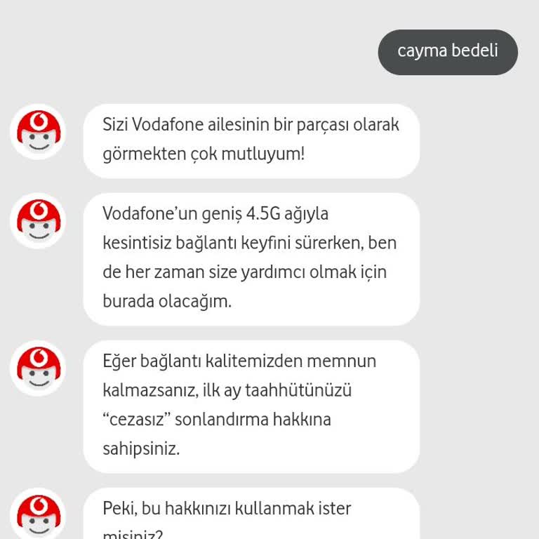 Vodafone'dan Haksız Cayma Bedeli Şoku