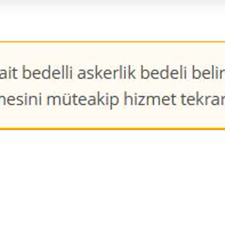 Bedelli Askerlik Sistem Hatası Ve Yoklama Kaçağı Uyarısı