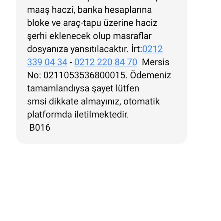 Unutulmuş Temsilcilik Borcu Ve Sürekli Gelen Mesajlar