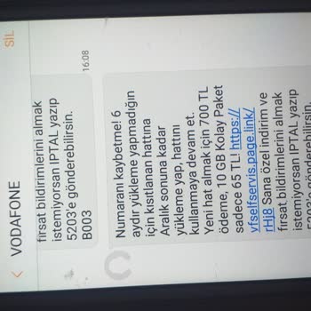 Vodafone Hattımın Haksız Kapatılması Ve Müşteri Hizmetleri Sorunu