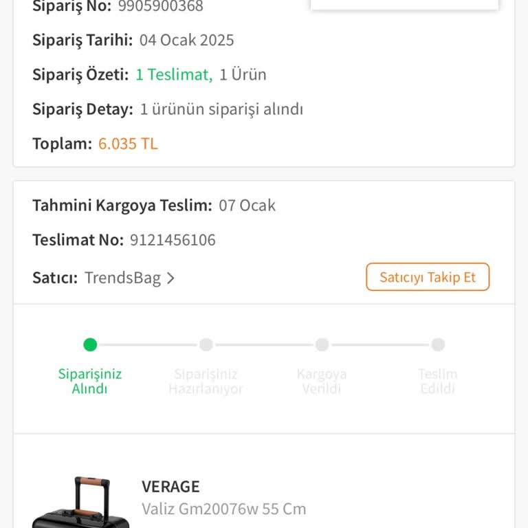 Sipariş Hazırlık Sürecinde Gecikme