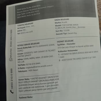 Garanti Süresi Biter Bitmez Arızalanan Buzdolabı