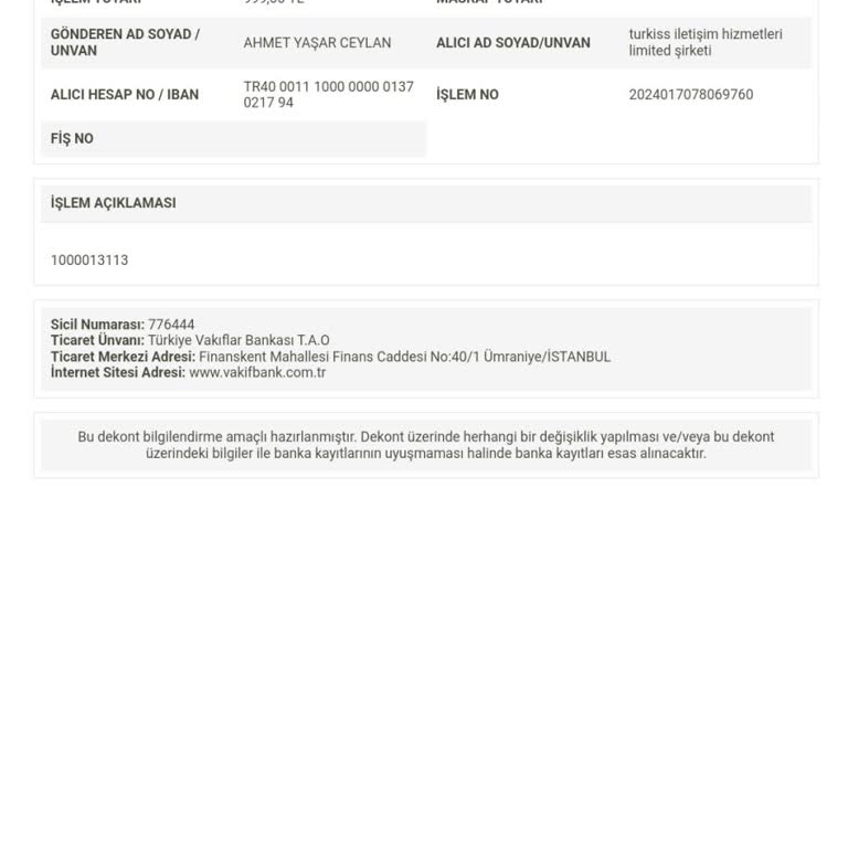 Aktivasyon Ücreti Sorunu Ve İletişim Eksikliği