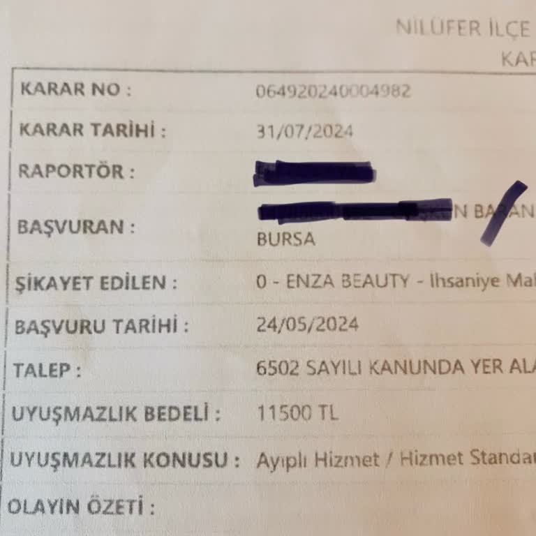 Enza Bursa FSM Şubesi'nde İade Sorunu Ve Tüketici Hakları Mücadelesi