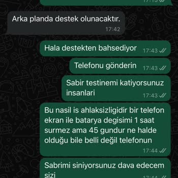 Teknik Servis Sürecinde Yaşanan Hayal Kırıklığı