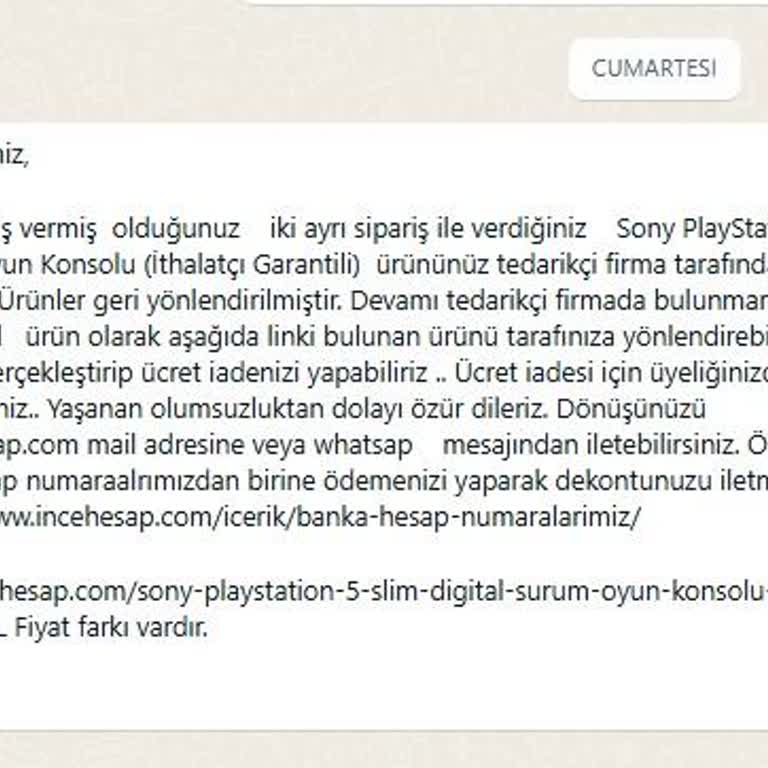 PS5 Siparişimde Mağduriyet: Stok Sorunu Ve Hasarlı Ürün