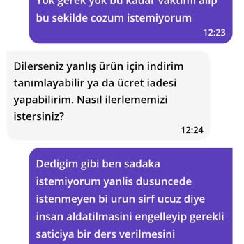 Eksik Ve Kalitesiz Ürün Teslimatı