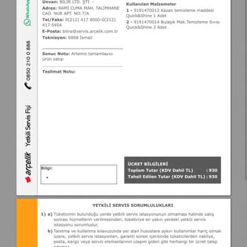Garanti Kapsamında Haksız Ücret Talebi Ve Müşteri Hizmetleri Sorunu