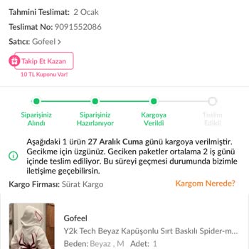 Trendyol Ve Sürat Kargo İle Yaşanan Teslimat Sorunu