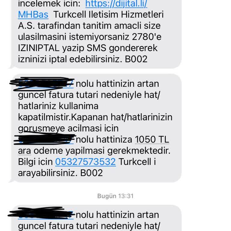 Yanlış Fatura Ve Hattın Haksız Kapatılması