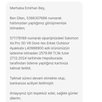 İade Ürünlerim İçin Çözüm Bekliyorum