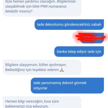 Bilet İadesi Sorunu: İptal Edilen Biletin Ücreti Hala Yatmadı