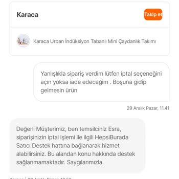 Hepsiburada'da Yanlış Sipariş Ve İade Sürecinde Yaşanan Sorunlar